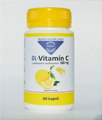 DL-Vitamin C s postupným uvolňováním 500 mg, 60 kapslí