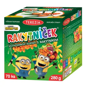 RAKYTNÍČEK multivitaminové želatinky s rakytníkem MIMONI, 70 ks